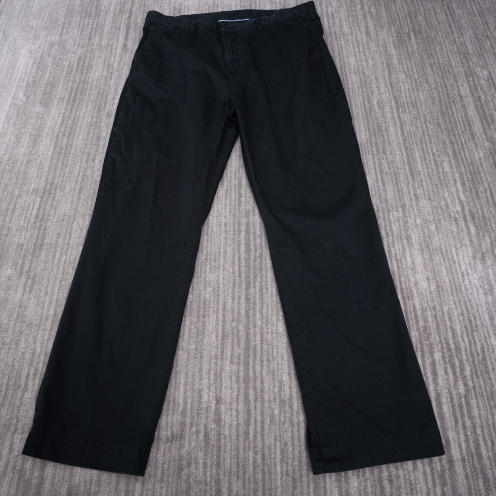 Polo Ralph Lauren Chino Pants Mens 38/32 Black Good Stretch Classic Fit Twill